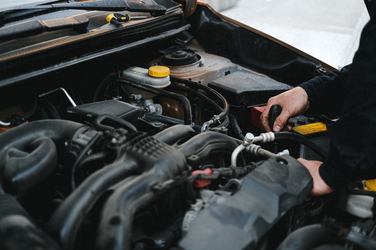 A certified technician at work